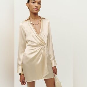 Reformation Alaine Silk Dress